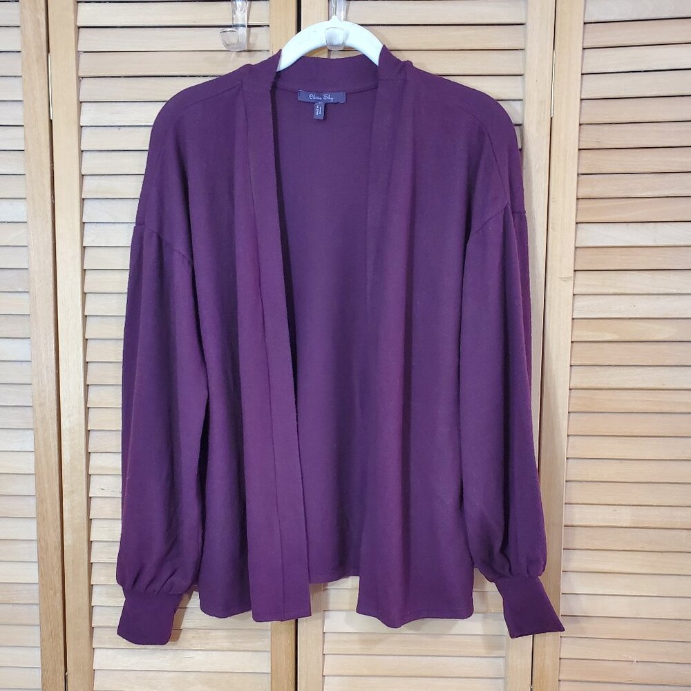 Olivia Sky Open Front Cardigan Size S